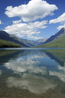 Images Dated 15th July 2010: Bowman Lake in the Late Afternoon: Glacier National Park, Montana, USA