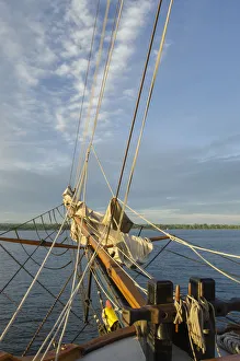Tall Ship Prints: Bowsprit of Hawaiian Chieftain, a Square Topsail Ketch