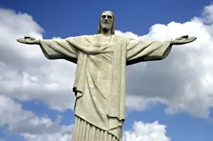 Christ The Redeemer Prints: Brasil, Brazil, Rio de Janeiro, Christ the Redeemer on Corcovado mountain
