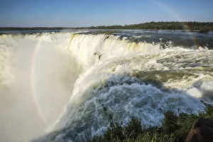 Images Dated 27th February 2020: Brazil, Iguazu Falls. Landscape of waterfalls. Credit as