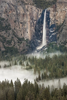 Falls Prints: Bridal Veil Falls. Yosemite, California, US