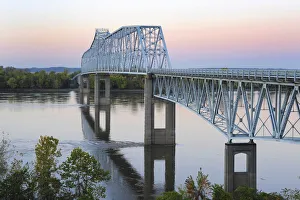 Gayle Harper Prints: Bridge over the Mississippi River at Chester, Illinois