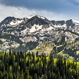 Images Dated 10th June 2014: Brighton Ski Resort from Guardsmans pass road