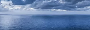 British Virgin Islands, Virgin Gorda. Soldier Bay with clouds