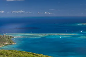 Images Dated 11th February 2017: British Virgin Islands, Virgin Gorda. North Sound from Fanny Hill