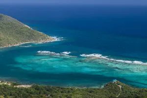 Overseas Territory Prints: British Virgin Islands, Virgin Gorda. Little Bay