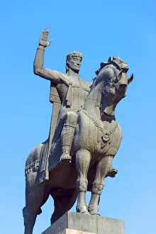 Bronze Prints: Bronze equestrian statue, Tbilisi, Georgia