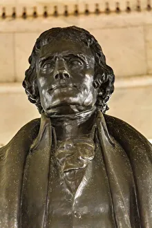 Images Dated 16th July 2021: Bronze Jefferson Statue, Jefferson Memorial, Washington DC. Statue by Rudolph Evans 1947