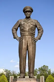 President Prints: Bronze statue of Dwight D. Eisenhower located at the Eisenhower Presidential Center in Abilene
