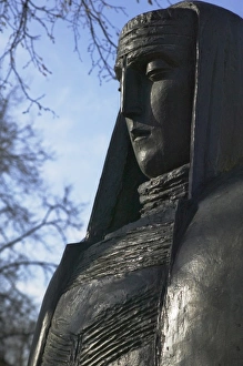 Images Dated 20th June 2007: Bronze statue of a lady, Vilnius, Lithuania