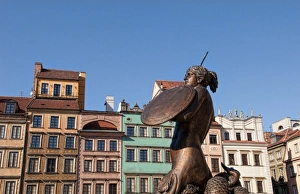 Prints of Bronze statue in middle of Old Town main square, Warsaw, Poland Images Dated 2027 October: Bronze statue in middle of Old Town main square, Warsaw, Poland