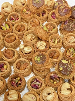 Sweet Prints: Bruges, Belgium. Tasty middle eastern desserts for sale in a pastry shop