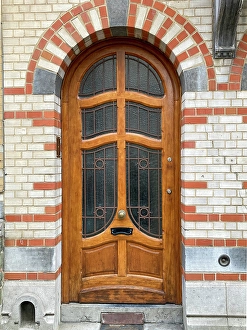 Belgium Prints: Brussels, Belgium. Art Nouveau architecture that graces the city. (Editorial Use Only)