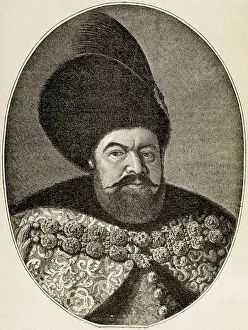 Beard Prints: Bthory, Stephen I (1533-1586). King of Poland (1575-1586). Engraving