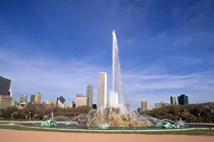 Buckingham Fountain in Downtown Chicago Illinois