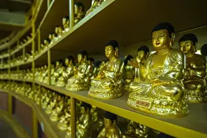 Perspective Prints: Buddha collection undeneath the Golden Maitreya Statue, Beopjusa Temple Complex