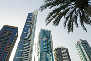 Arabian Gulf Prints: Buildings in E11 or Sheikh Zayed Road, Dubai, United Arab Emirates, Middle East