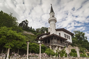 Images Dated 5th June 2014: Bulgaria, Black Sea Coast, Balchik, Minaret of the Summer Palace of Romanian Queen Marie