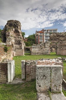 Images Dated 6th June 2014: Bulgaria, Black Sea Coast, Varna, ruins of Roman-era Thermae heated baths