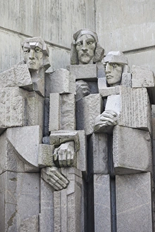 Images Dated 6th June 2014: Bulgaria, Central Mountains, Shumen, Soviet-era, Creators of the Bulgarian State Monument