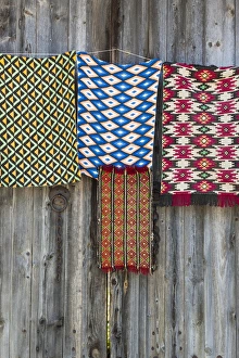 Images Dated 10th June 2014: Bulgaria, Central Mountains, Veliko Tarnovo-area, Arbanasi, souvenir rugs