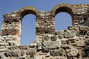 Byzantine Prints: Bulgaria, Nessebur (aka Nessebar). Ruins of St