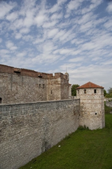 11th Century Prints: Bulgaria, Port city of Vidin along the Danube River. Baba Vida fort built between the 10th