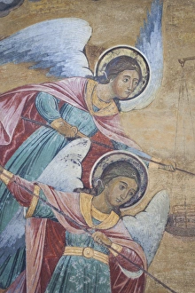 Images Dated 30th May 2014: Bulgaria, Southern Mountains, Rila, Rila Monastery, UNESCO-listed wall frescoes
