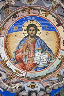 Images Dated 30th May 2014: Bulgaria, Southern Mountains, Rila, Rila Monastery, UNESCO-listed wall frescoes