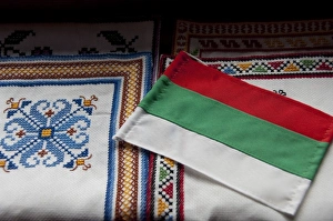 Embroidery Prints: Bulgaria, Veiko Tarnovo. Samovodska Charsia, historic street known for its traditional