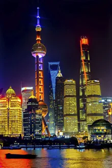Images Dated 16th November 2017: Bund skyscrapers, Shanghai, China