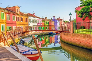 Lagoon Prints: Burano, Lagoon of Venice, Italy