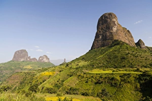 The buttes of Mulit near Semien Mountains, Ethiopia