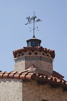 Vane Prints: CA, Death Valley NP, Scottys Castle, weather vane