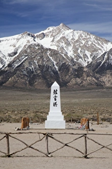 World War Ii Prints: CA, Owens Valley, Manzanar National Historic Site, relocation center for Japanese