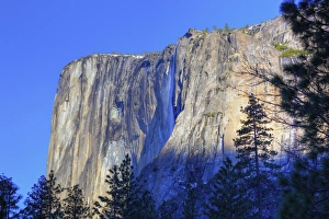 Yosemite Prints: CA, Yosemite NP, El Capitan and Horsetail Falls