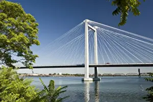 Images Dated 29th August 2007: Cable Bridge crossing the Columbia River in Eastern Washington State. Near Kennewick