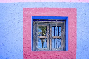 South America Prints: Cabo San Lucas, Mexico. Colorful wall and window