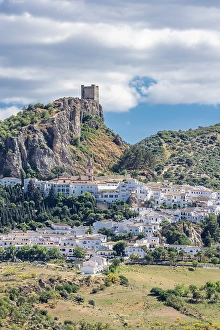 Cloudy Prints: Cadiz, Andalusia, Spain. The Spanish village of Zahara de la Sierra