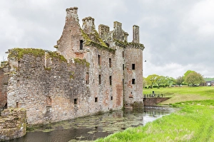 Ruins Prints: Caerlaverock Castle, Dumfries, Dumfries and Galloway