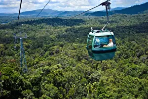 Queensland Prints: Cairns, Australia, Kuranda Rainforest Skyrail in West Queensland