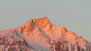 Lone Pine Prints: California, Alabama Hills. Lone Pine Peak at sunrise