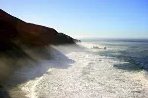 California, Big Sur, USA. One of Americas most scenic drives is along Pacific