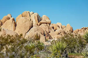 Landform Prints: California, USA. Rock formations in Joshua Tree National Park