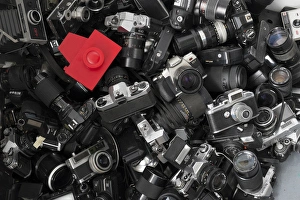 Images Dated 7th June 2015: Camera sculpture at the Bushwick Arts Festival, Brooklyn, New York, USA
