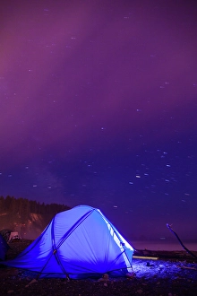 Images Dated 31st January 2024: Camping on First Beach and James Island