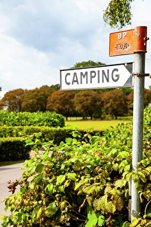 Images Dated 1st May 2024: Camping sign, Sankt Ibb, Ven, Sweden