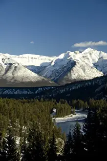 Sulphur Mountain Prints: Canada, Alberta, Banff. Views of the Bow Valley from the summit of Sulphur Mountain