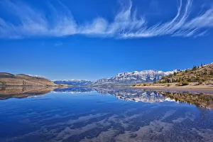 Images Dated 19th March 2019: Canada, Alberta, Jasper National Park. Reflections in Jasper Lake