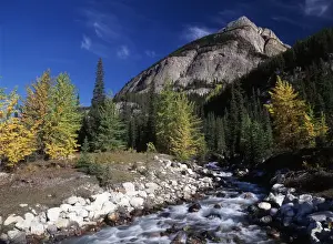 Images Dated 12th October 2017: Canada, Alberta, View of Rampart Creek at Banff National Park